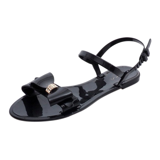 Sandales en caoutchouc noir PT7-1 le noir 1