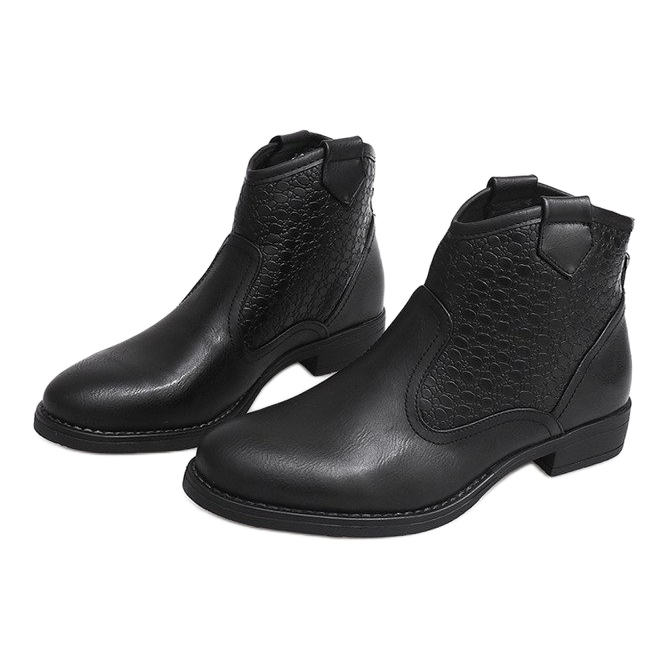 Chaussures Basses Cowboy Boots 248-PA Noir 1