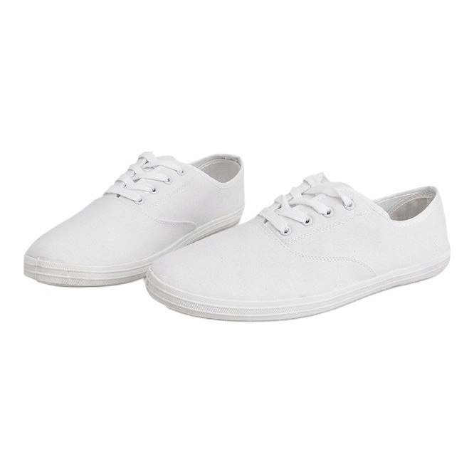 ZS-001 Baskets en textile blanc 1