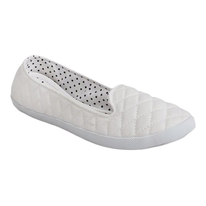 Baskets Slip On YE14-3 Blanc blanche 2