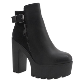 Bottes Chaudes Sur Un Poteau 979-GA Noir le noir 1