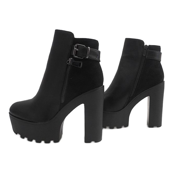 Bottes Chaudes Sur Un Poteau 979-GA Noir 2