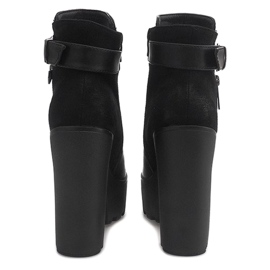 Bottes Chaudes Sur Un Poteau 979-GA Noir le noir 3