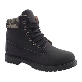 Bottes en bois isolées MD1710C Noir le noir 2