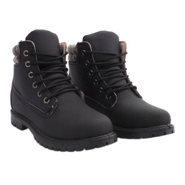 Bottes en bois isolées MD1710C Noir le noir 3
