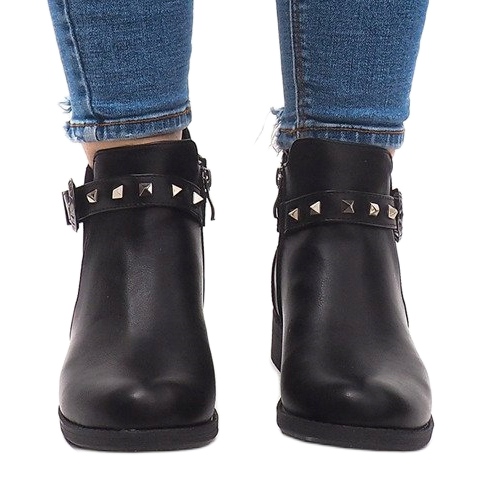 Bottines Chelsea solides et isolées CH-90 Noir le noir 2