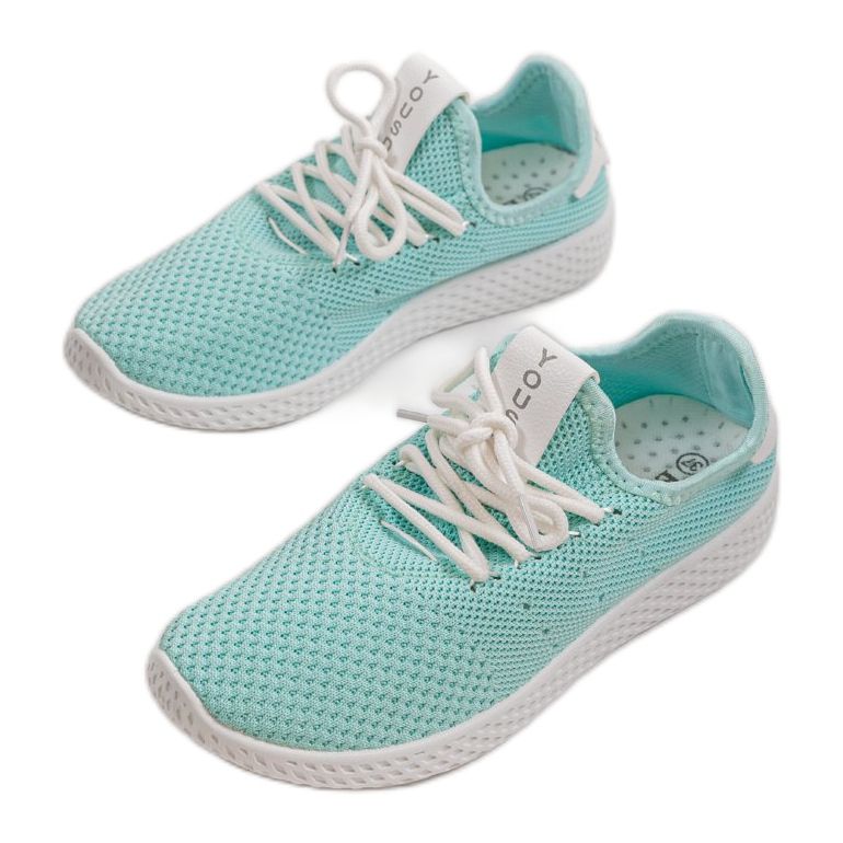 Chaussures de sport à enfiler H935-6 vertes 1 Chaussures de sport à enfiler H935-6 vertes 1