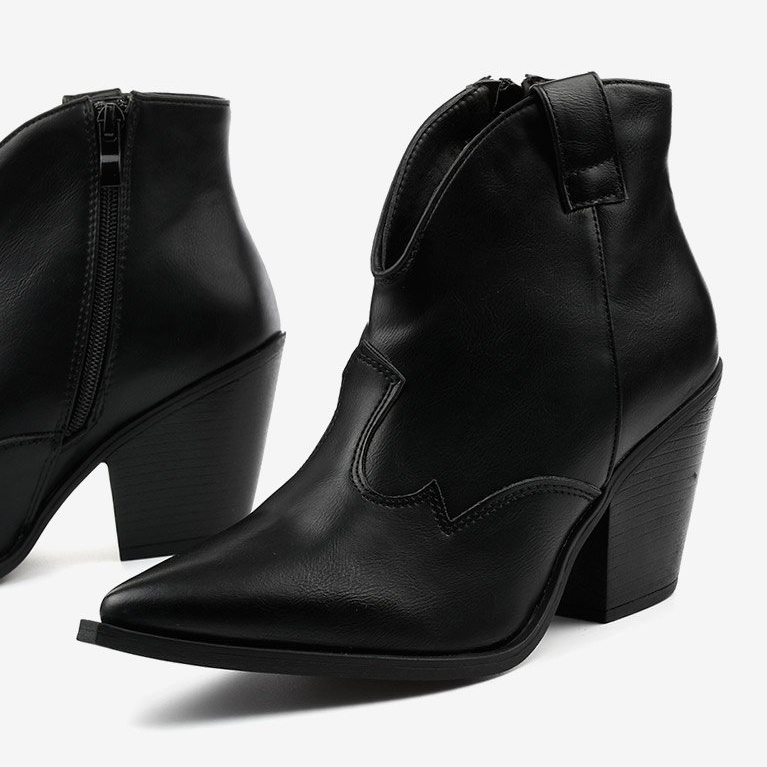 Bottes de cowboy femme Pretender noires le noir 1