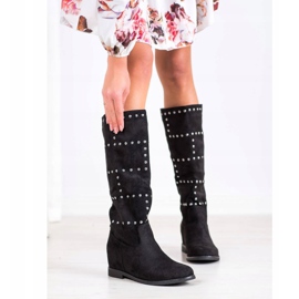 Seastar Bottes compensées à enfiler noir 1