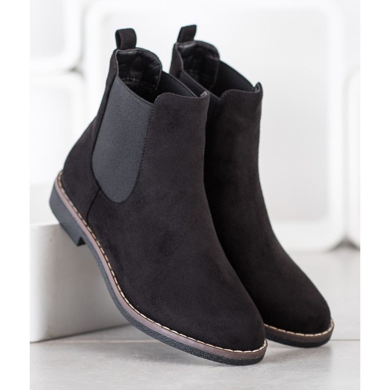 SHELOVET Bottines Chelsea noires 1