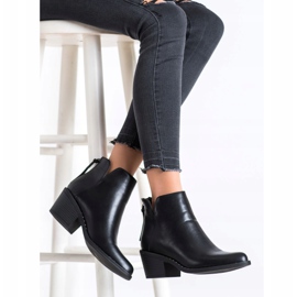 Kayla Bottes confortables en éco-cuir le noir 1 Kayla Bottes confortables en éco-cuir le noir 1