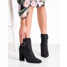 Weide Bottes élégantes avec une boucle le noir 1