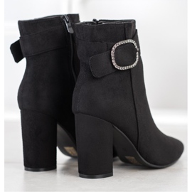 Weide Bottes élégantes avec une boucle le noir 4