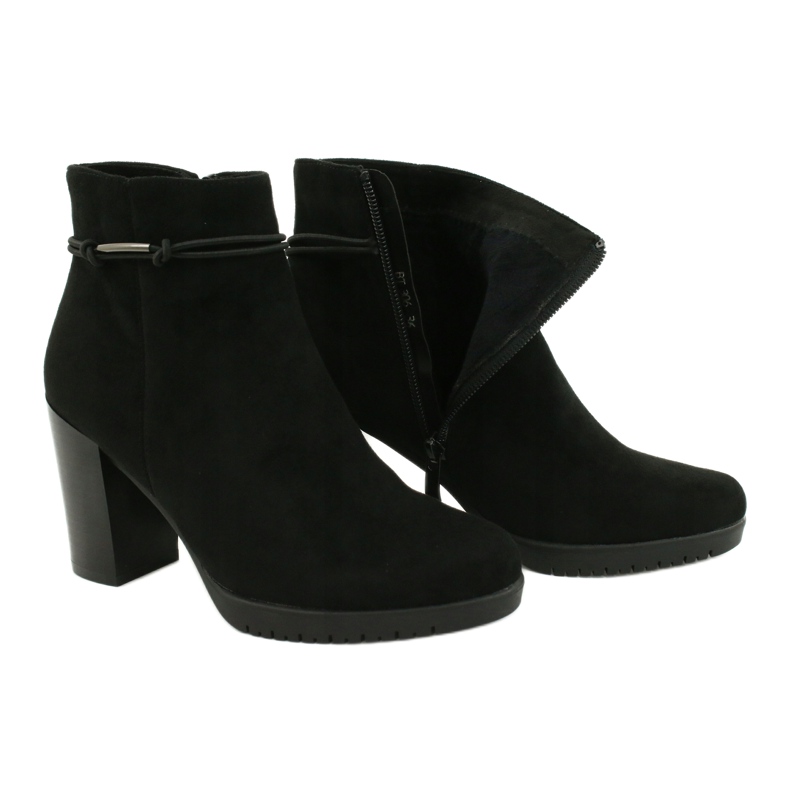 Bottes en daim noires Sergio Leone BT306 6