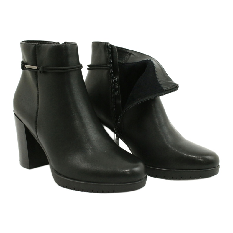 Bottes Noires Noir Sergio Leone BT306 6