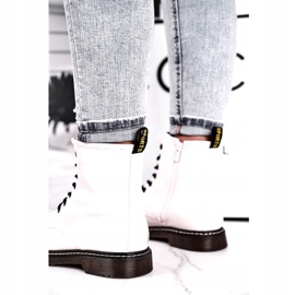 Evento Bottes pour femmes, bottes blanches verni 20BT35-3001 3