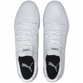 Chaussures de football Puma King Platinum Fg Ag blanc 105606 03 1
