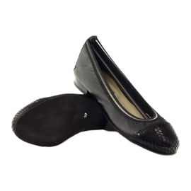 Ballerines femme élastique Gamis 1402 noir le noir 3