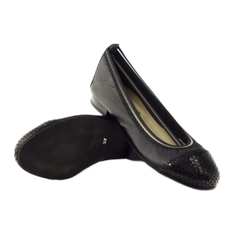 Ballerines femme élastique Gamis 1402 noir 3
