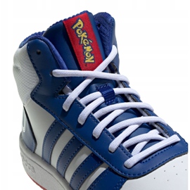 Chaussures Adidas Hoops Mid 2.0 Jr FW3167 blanche bleu 2