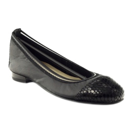 Ballerines femme élastique Gamis 1402 noir le noir 1
