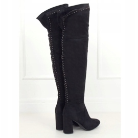 Bottines noires à talons B127-1 Noir le noir 4