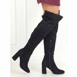 Bottines noires à talons B127-1 Noir le noir 2