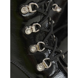 Bottines compensées noires laquées 0-369 Noir le noir 5
