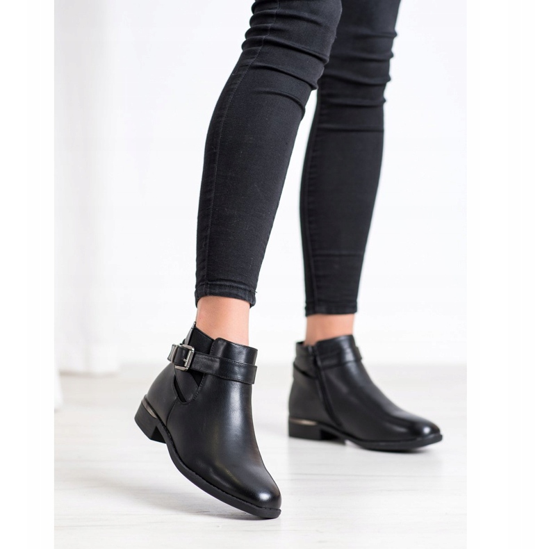 Anesia Paris Bottes Classiques Avec Boucle le noir 1 Anesia Paris Bottes Classiques Avec Boucle le noir 1
