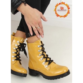 Boots laquées jaune 7982-PA Jaune 2
