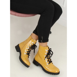 Boots laquées jaune 7982-PA Jaune 1