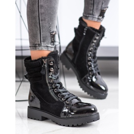 SHELOVET Trappeurs élégants avec réchauffement le noir 2 SHELOVET Trappeurs élégants avec réchauffement le noir 2