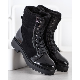 SHELOVET Trappeurs élégants avec réchauffement le noir 1 SHELOVET Trappeurs élégants avec réchauffement le noir 1