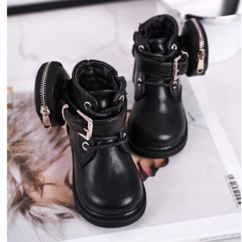 FRROCK Bottes d'hiver avec un sac de rein Twinkle noir 5