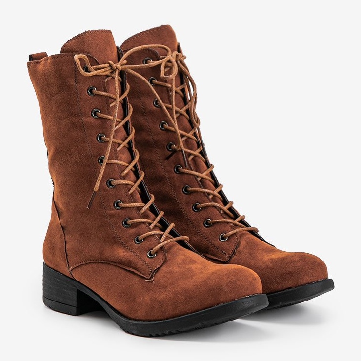 Bottines à lacets marron S10 brun 1
