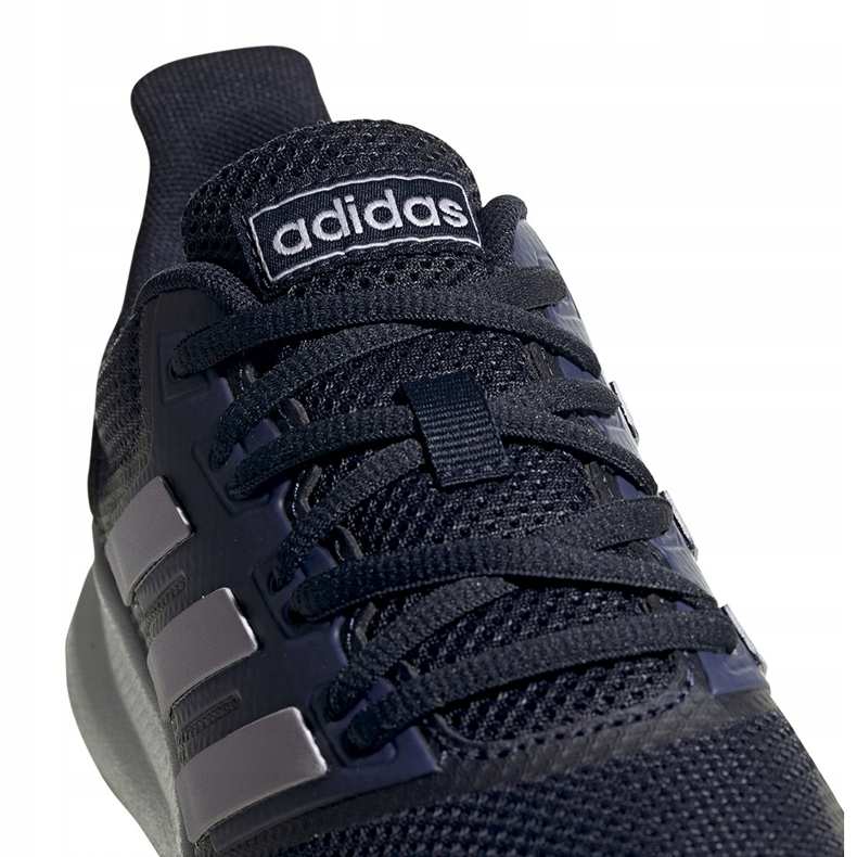 Chaussures femme Adidas Runfalcon bleu marine et rose EG8626 violet 4