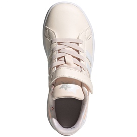 Chaussures Adidas Grand Court C Jr FW4937 écru rose 1 Chaussures Adidas Grand Court C Jr FW4937 écru rose 1