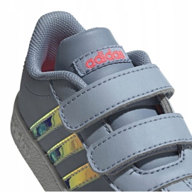 Adidas Vl Court 2.0 Cmf Jr FW4964 chaussures gris 1 Adidas Vl Court 2.0 Cmf Jr FW4964 chaussures gris 1