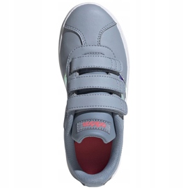 Adidas Vl Court 2.0 Cmf Jr FW4958 chaussures gris 1 Adidas Vl Court 2.0 Cmf Jr FW4958 chaussures gris 1