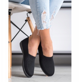 Via Giulia  Baskets à enfiler ajourées le noir 3