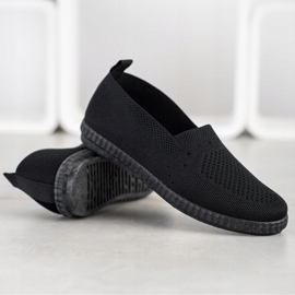 Via Giulia  Baskets à enfiler ajourées le noir 4