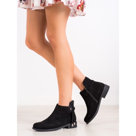 SHELOVET Bottes noires le noir 1