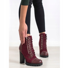 Kayla Rock boots à talons hauts rouge 2 Kayla Rock boots à talons hauts rouge 2