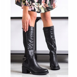 Flyfor Bottes noires confortables 1