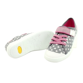 Chaussures enfant Befado 251X159 blanc rose argent gris 4