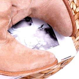 MSMG Bottines Femme Beige Ellen 3 MSMG Bottines Femme Beige Ellen 3