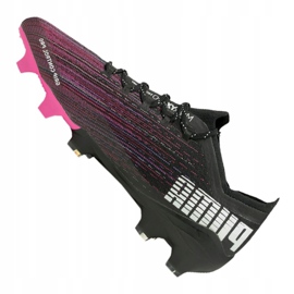 Chaussures de foot Puma Ultra 1.1 Fg M 106044-03 noir, noir, rose noir 1