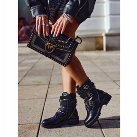 PS1 Bottes Pour Femmes Avec Boucles Grunge Noir Victory le noir 1
