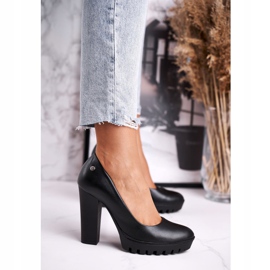Escarpins pour femmes Maciejka sur un talon et une plate-forme Noir 02629-01 / 00-1 le noir 3