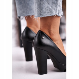 Escarpins pour femmes Maciejka sur un talon et une plate-forme Noir 02629-01 / 00-1 le noir 5
